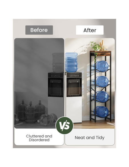 Soporte para Jarras de Agua 5 Galones CHOEZON Estante 4 Niveles