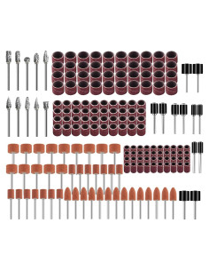 Kit de Puntas de Amolar 184 Pcs CAROTUPY - Fresas, Tambores y Piedras