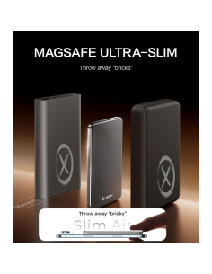 Cargador Portátil Magsafe ULiXWH 5000mAh Carga Rápida Gris 2