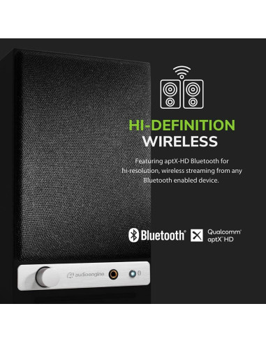 Altavoces de Escritorio Bluetooth Audioengine A2-HD 30W Madera