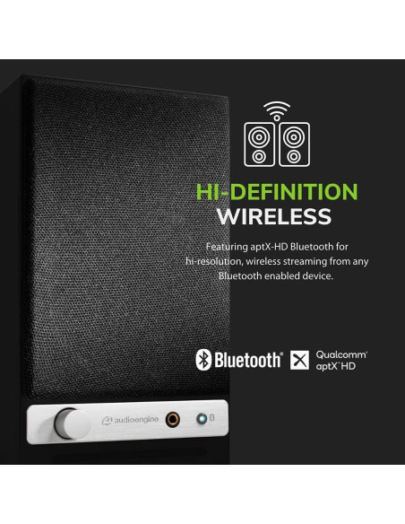 Altavoces de Escritorio Bluetooth Audioengine A2-HD 30W Madera