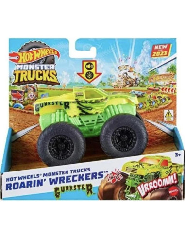 Monster Truck Hot Wheels Gunkster 1:43 con Sonido y Luz