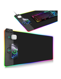 Alfombrilla de Carga Inalámbrica ExtreLife 80x40cm RGB