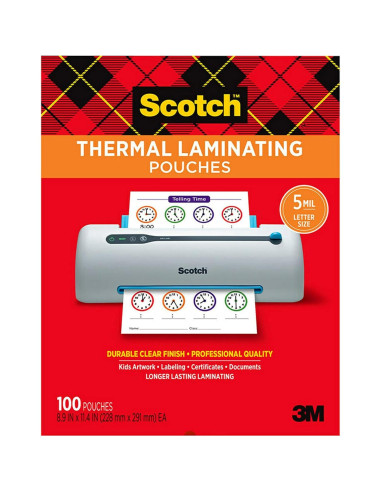 Bolsas de Laminado Térmico Scotch 200-Pack 22.6 x 29 cm