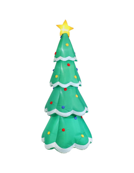 Árbol de Navidad Inflable 3.4m Sunnydaze con Luces LED