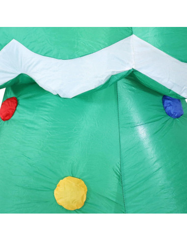 Árbol de Navidad Inflable 3.4m Sunnydaze con Luces LED