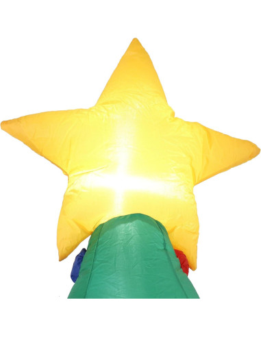 Árbol de Navidad Inflable 3.4m Sunnydaze con Luces LED