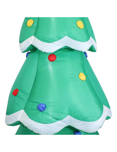 Árbol de Navidad Inflable 3.4m Sunnydaze con Luces LED