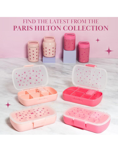Tarro de Comida Aislado Paris Hilton 0.45L Rosa con Lazos