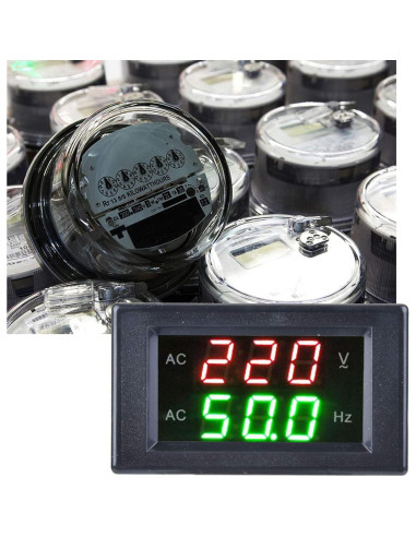 Medidor Digital de Frecuencia y Voltaje CA Tiiyee YB4835VF 80-500V