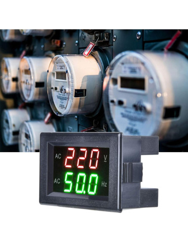 Medidor Digital de Frecuencia y Voltaje CA Tiiyee YB4835VF 80-500V