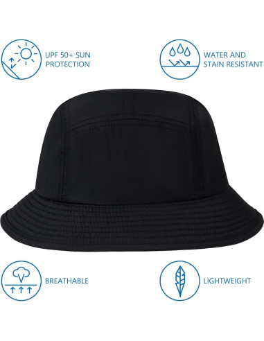 Sombrero de Cubo UPF50+ Bassdash Plegable para Pesca y Verano