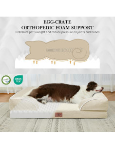 Cama Ortopédica para Perros Comfort Expression 50.8x35.6 cm Beige 2