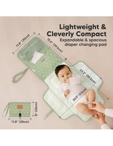 Almohadilla de Cambio de Pañales Ezee KeaBabies Grande Impermeable