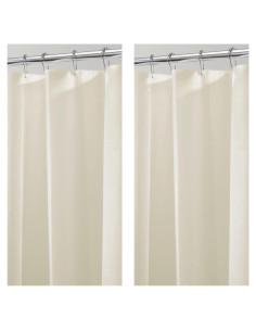 Forro de Cortina de Ducha PEVA iDesign 72x72 cm - Juego de 2