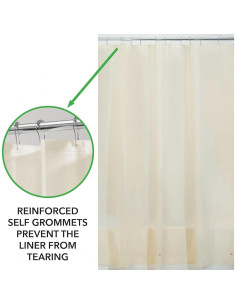 Forro de Cortina de Ducha PEVA iDesign 72x72 cm - Juego de 2 2