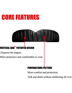 Protector Bucal Deportivo Gelfort para Fútbol y Boxeo - Negro 2