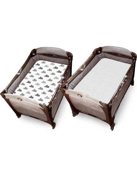 Sábanas Ajustadas 100% Algodón Orgánico Cambria Baby 2 Pk