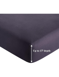 Sábana Ajustable Reina Berenjena Decoración Marina 152x203 cm 2