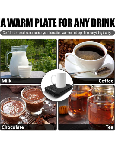 Calentador de Tazas de Café Hobychild HC-020-BK 9 Temperaturas