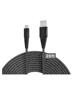 Cable de Cargador Rápido 6M MFi para iPhone Negro