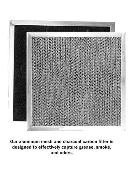 Filtro de Campana Extractora Windon Bay 41F - Aluminio y Carbón 22.23x26.67 cm