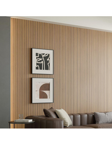 Panel de Pared Autoadhesivo PVC Yutianli 299.72x39.88cm Roble