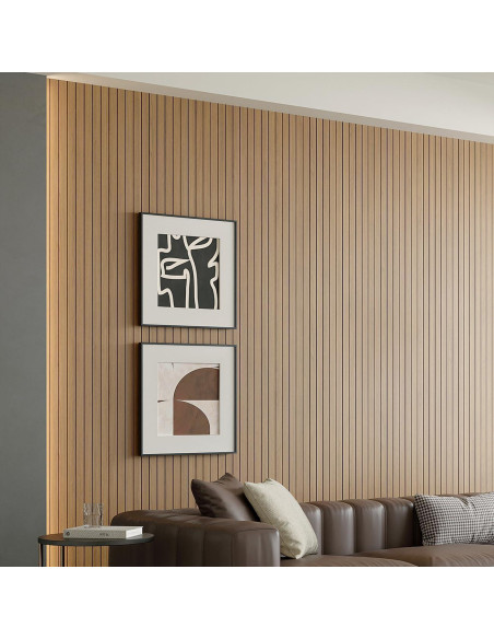 Panel de Pared Autoadhesivo PVC Yutianli 299.72x39.88cm Roble