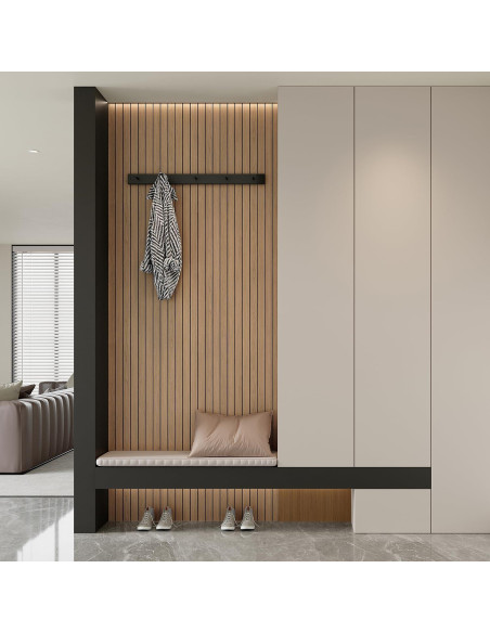 Panel de Pared Autoadhesivo PVC Yutianli 299.72x39.88cm Roble