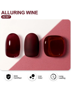Esmalte de Uñas en Gel GAOY 16ml Vino Atractivo Curado UV 2