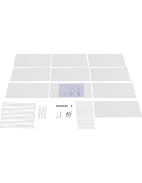 Estantería Acrílica lxrnqcey 5 Niveles 10 Estantes 56x56x187 cm