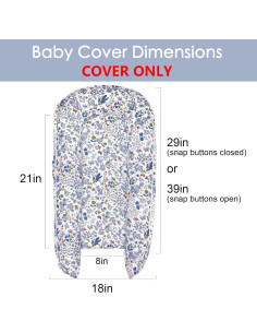 Cubierta de Reemplazo Mexxi para Nido de Bebé Hipoalergénica Flores 2