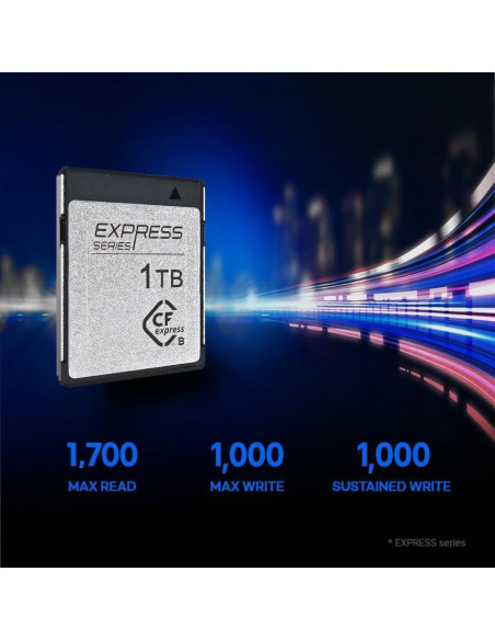 256GB Tarjeta CFexpress Tipo B Novachips - 1700MB/s - 8K RAW