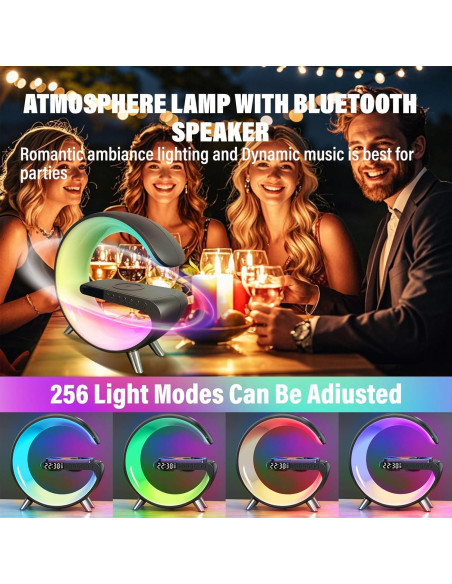 Lámpara de Mesa LED Inteligente Domigard 4 en 1 Cargador Inalámbrico