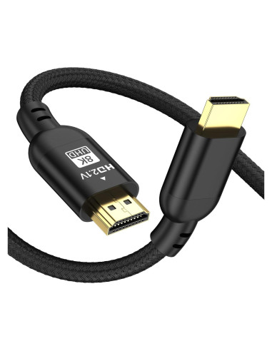 Cable HDMI 2.1 Diyanisly 1m 8K 60Hz Alta Velocidad