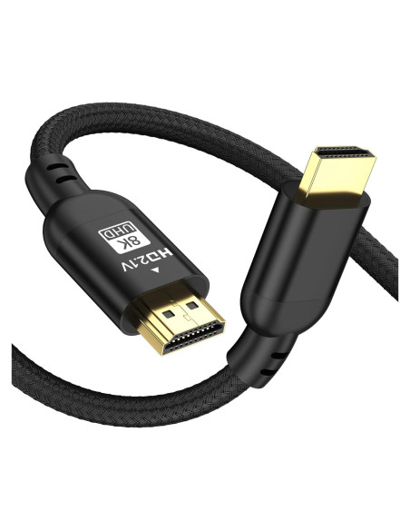 Cable HDMI 2.1 Diyanisly 1m 8K 60Hz Alta Velocidad