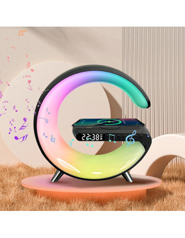 Lámpara de Mesa LED Inteligente Domigard 4 en 1 Cargador Inalámbrico