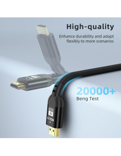 Cable HDMI 2.1 Diyanisly 1m 8K 60Hz Alta Velocidad 2