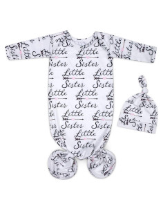 Vestido Anudado para Bebé Mikccer 0-6 Meses Suave y Transpirable