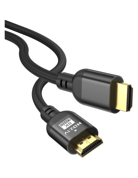 Cable HDMI 2.1 Diyanisly 1m 8K 60Hz Alta Velocidad