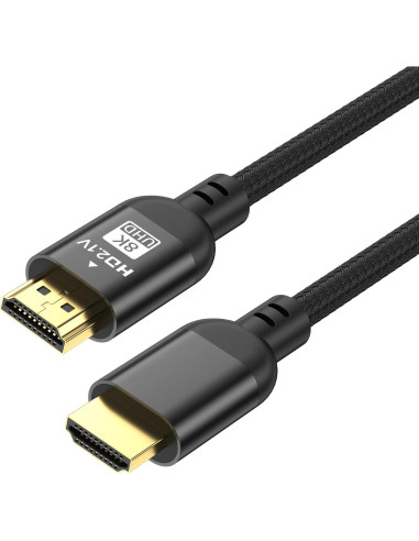 Cable HDMI 2.1 Diyanisly 1m 8K 60Hz Alta Velocidad