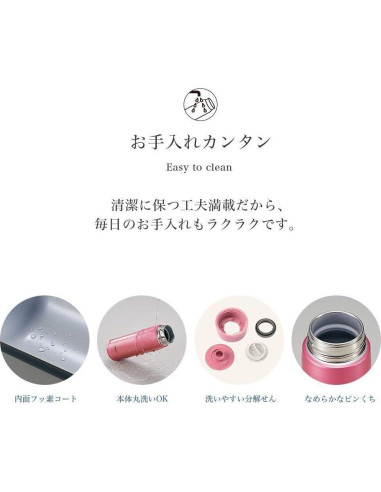 Botella de Agua Zojirushi SM-JE36-RC Acero Inoxidable 0.36L Roja