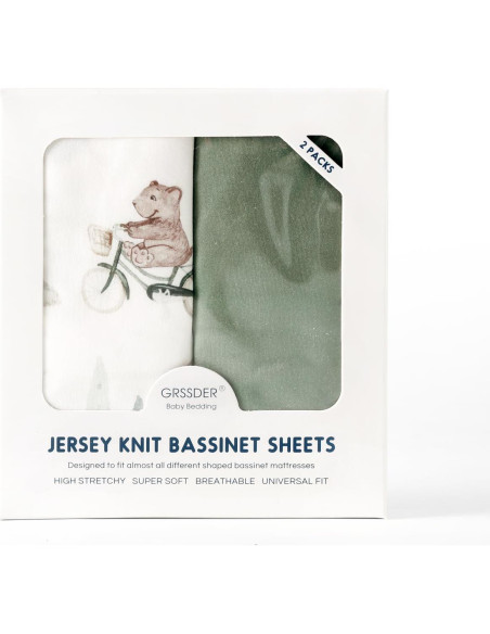 Juego de Sábanas Ajustadas GRSSDER para Cuna 2 Piezas Autos