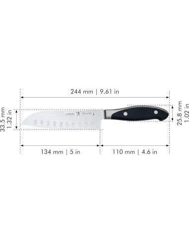 Cuchillo Santoku 12.7 cm Henckels Forged Synergy Acero Inoxidable
