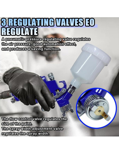 Pistola de Pintura HVLP BDZMC 0.8 mm 125 cc para Automóviles