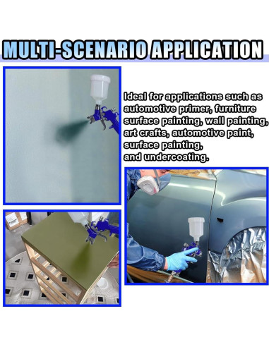 Pistola de Pintura HVLP BDZMC 0.8 mm 125 cc para Automóviles