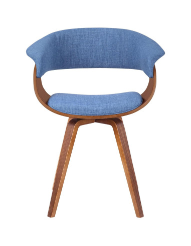 Juego de 2 Sillas Armen Living Summer Azul Nogal