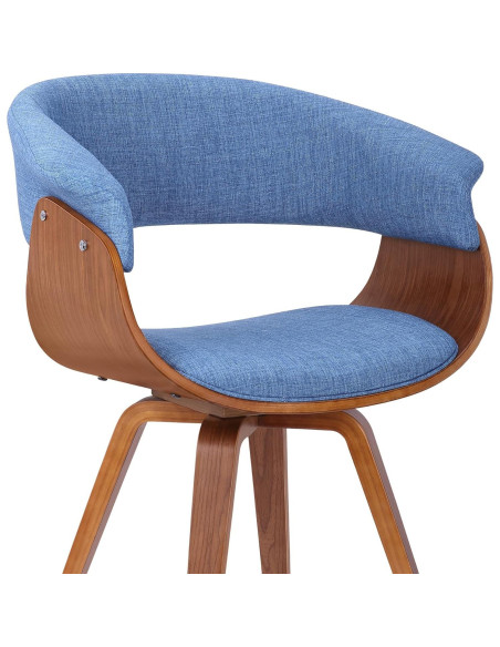 Juego de 2 Sillas Armen Living Summer Azul Nogal