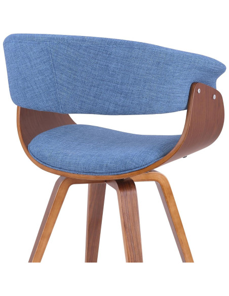 Juego de 2 Sillas Armen Living Summer Azul Nogal