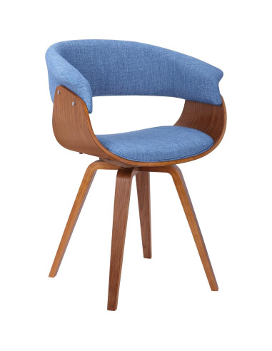 Juego de 2 Sillas Armen Living Summer Azul Nogal